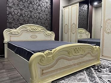 Спальные гарнитуры: Спальный гарнитур, Б/у, Двуспальная кровать, Шкаф, Комод, Россия — 6