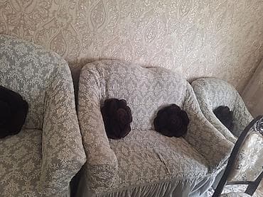 диваны ош: Ашкана үчүн жумшак бурчек, Колдонулган, Өзү алып кетүү, түсү - Саргыч боз — 3