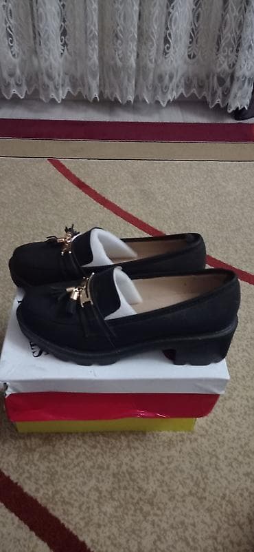 обувь женская деми: Туфли женские демисезонные, черные очень удобные каблук 5 см — 1