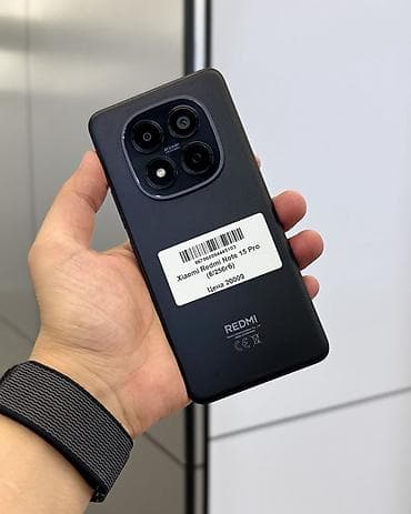 бувушный телефон: Redmi, Redmi Note 15 Pro, Б/у, 256 ГБ, цвет - Черный, В рассрочку, 2 SIM — 2