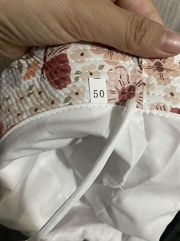 кепки детские: Панама детская с цветочным принтом - Обхват головы: 50 см (ярлык на — 2