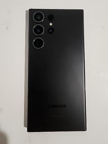 tab s: Samsung Galaxy S23 Ultra, Б/у, 256 ГБ, цвет - Черный, 2 SIM — 1