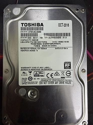 msi tomahawk b450: Накопитель, Новый, Toshiba, HDD, 512 ГБ, 3.5", Для ПК — 1