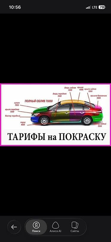 mitsubishi p: Услуги покраски автомобиля Полировка авто от 5тысячи Тарифы по — 1