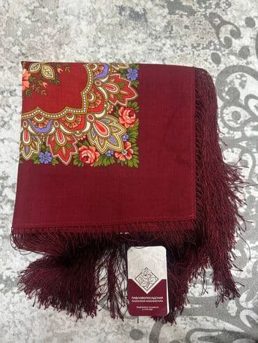 арабский головной убор: Платки Павлопосадские✨ Новое поступление 😍 Размер 89*89 с бахромой / — 3