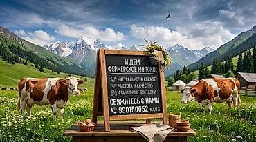 Азык-түлүктөр: Поиск поставщиков фермерского молока Нужны регулярные поставки — 1