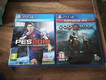 ps3 60: Диски для PlayStation 4: 1) PES 2018 Цена 800с 2) God of War Цена — 1