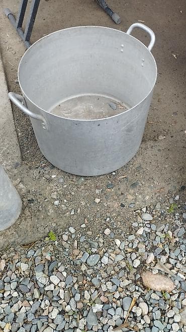 Ашкана буюмдары: Алюминиевая кастрюля большого объёма,60 литр - Материал: пищевой — 1