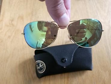 armani code: Солнцезащитные очки очки, Ray-Ban, Унисекс, Авиатор, Регулируемые носоупоры, Б/у — 2