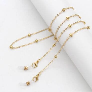 в единственнои экземпляре: Цепочка для очков. Цепочка надевается на дужки с помощью силиконовых — 5