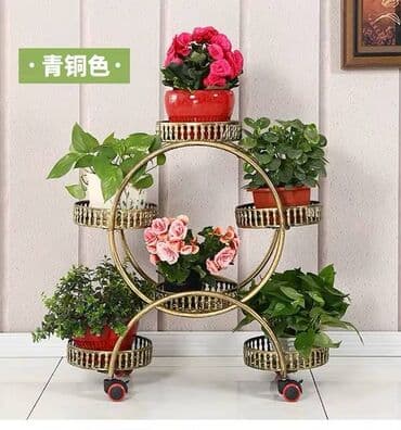 подставка для цветов напольная: Этажерка для цветов (белая): Элегантная белая этажерка для комнатных — 1