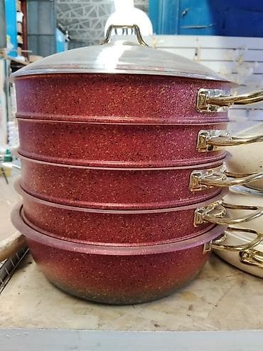 Набор глубоких сковородок/кастрюль с крышкой - Комплект из 4 емкостей