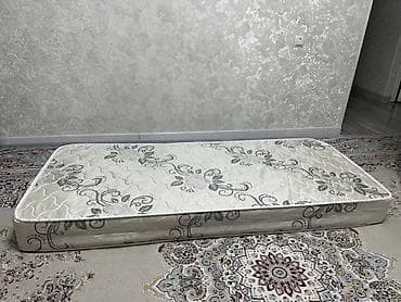 спальная б у: Уктоого арналган матрас, Бир кишилик, Пружинасыз, Полиуретан пено, Орточо катуу матрастар — 3