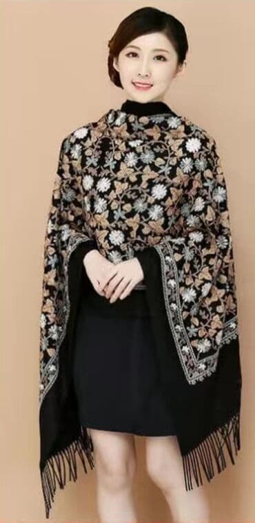 оренбургские платки: Цвет - Черный — 8