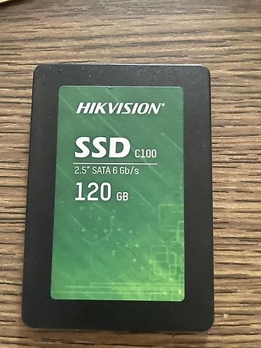 Стол компьютерлери жана комлектөөчүлөр: SSD-накопитель Hikvision C100, 120 ГБ. - Форм-фактор: 2.5" - — 1