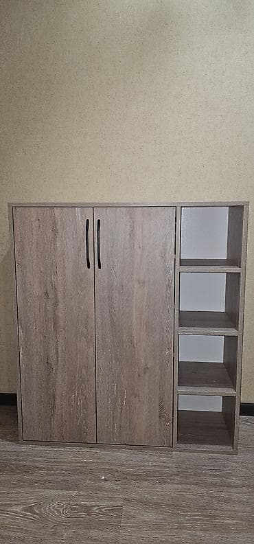 Кресла: Тумба для вещей и одежды, Новый, Без зеркала, ЛДСП, цвет - Бежевый — 1