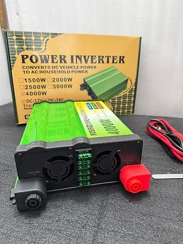 преобразователь 12в 220в: Инвертор напряжения 12 В DC → 220 В AC, 4000 Вт (модифицированная — 3