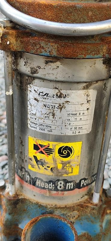 бассейн надувной б у: Погружной насос DAILAN WQG7-8 (погружной) Характеристики с шильдика — 2