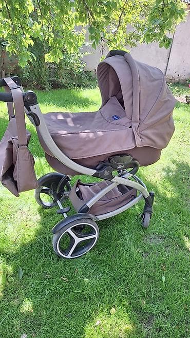 Коляскалар: Балдар арабасы, Chicco, түсү - Күрөң, Колдонулган, Өзү алып кетүү — 2