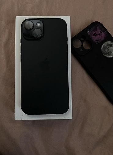 iphone plus: IPhone 15, 128 ГБ, Черный, Коробка, 86 % — 1