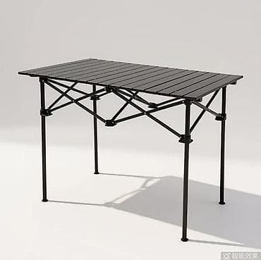 раскладная парта: Складной походный стол, Новый, Другой материал, цвет - Черный — 1