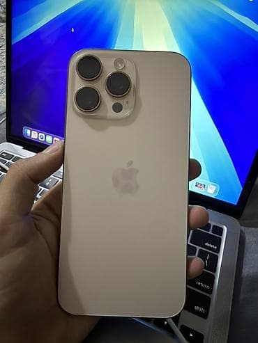 pixel 3a xl: IPhone 16 Pro Max, Б/у, 256 ГБ, Золотой, Кабель, 93 % — 1