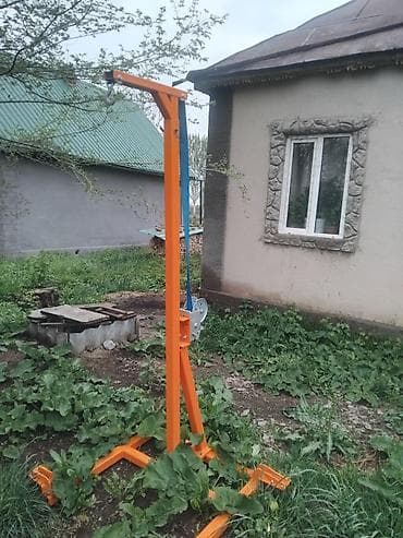 ручной тачки: Портативная подвесная таль-стойка (мини‑кран) - Самонесущая стойка из — 2