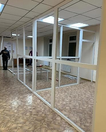 Перегородки на заказ: На заказ Каркасная перегородка, Для офиса, Монтаж — 5