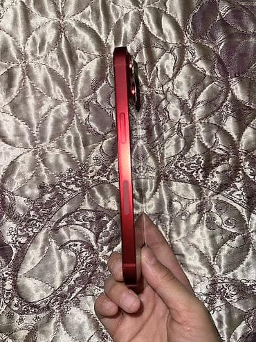 mi not 4: IPhone 13, Б/у, 128 ГБ, Красный, Чехол, 91 % — 5