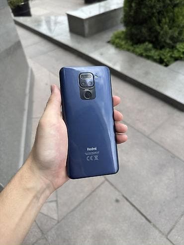 Redmi, Redmi Note 9, Б/у, 128 ГБ, цвет - Синий, 2 SIM