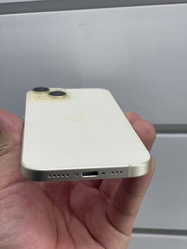 модем ош: IPhone 15, Б/у, 256 ГБ, Желтый, Кабель, 87 % — 2