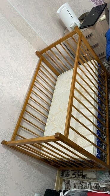 кроватки для новорожденных бу: Срочно!!!Детская кроватка, деревянная, в отличном состоянии — 4