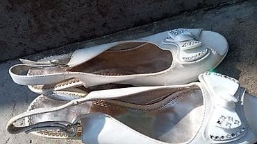 сороконожки 43: Босоножки и туфли женские, бежево‑молочного цвета. 1) Босоножки на — 6