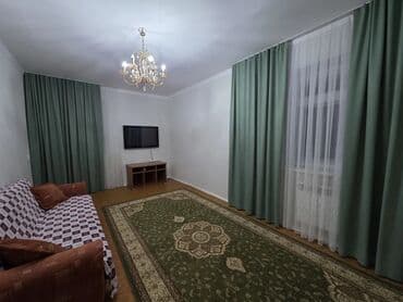 квартира бишкек долгосрочно: 2 комнаты, Агентство недвижимости, Без подселения, С мебелью полностью — 1