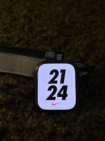 часы с альтиметром: Apple Watch Series 7 Nike, 41mm(алюминий, цвет Midnight) Версия Nike с — 2