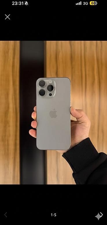 Техника и электроника: 📱 iPhone 15 Pro Max • 256 ГБ • Цвет: Серый титан Face ID, True Tone — 1