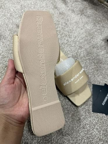 nike react: Бежевые шлёпанцы Alexander Wang Оригинал 39.5-40 размер Совершенно — 4