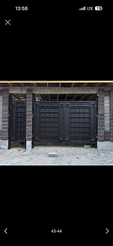 Распашные ворота: Металлические ворота и калитки под заказ - Изготовление распашных и — 7