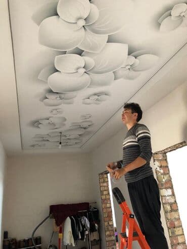 Дизайн, проектирование: Натяжной потолок Глянцевое, Матовое, 3D потолки Гарантия, Бесплатная консультация, Бесплатный замер — 19