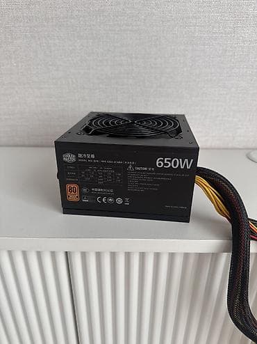 Блок питания, Б/у, Cooler Master, 650 Вт, 80 Plus, 650 Вт at lalafo.kg Блок питания, Б/у, Cooler Master, 650 Вт, 80 Plus, 650 Вт