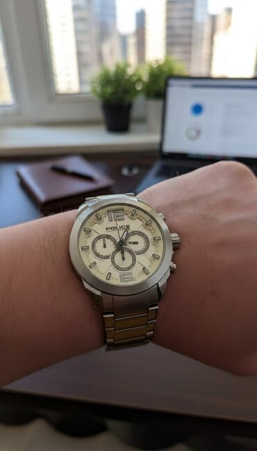 часы наручные электронные: Классические часы часы, Police, Водонепроницаемые, Мужские, Новый — 3