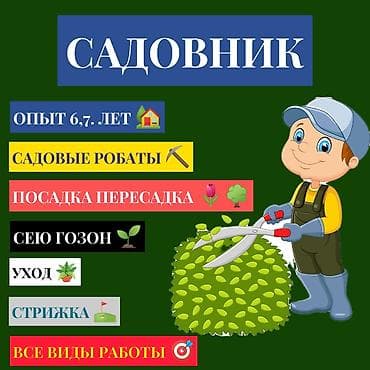 Садовник Садовник Садовник! Опыт работы практический 6-7лет в МП at lalafo.kg Садовник Садовник Садовник! Опыт работы практический 6-7лет в МП