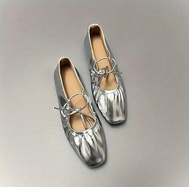 second hand obuv: Туфли, 37.5, Zara, Новый, цвет - Серебристый, Платная доставка, Самовывоз — 6