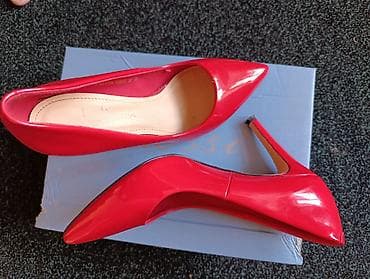 туфли лаковые женские: Лодочки Lady Boutique, ярко‑красные, лаковые. - Модель: классические — 2