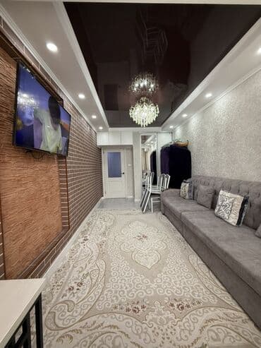 аламединская рынок 1 ком квартиоа долгосрочнон: 1 комната, 53 м², Элитка, 3 этаж, Евроремонт — 3