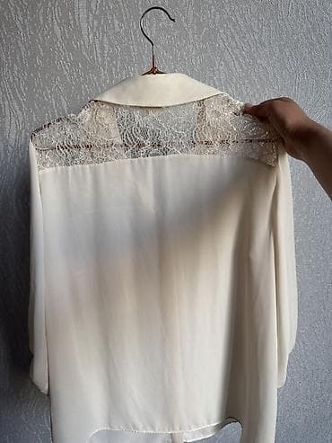 Блузки: Блузка, Однотонный, Удлиненная модель — 2