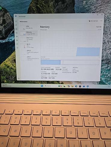 surface: Ноутбук, Microsoft Surface, 16 ГБ ОЗУ, Intel Core i7, 13.5 ", Б/у, Для работы, учебы, память SSD — 4
