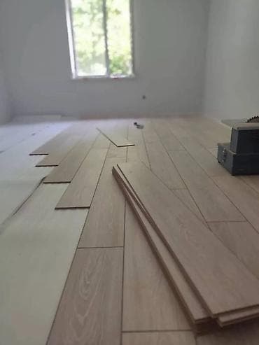 Кеңсе буюмдары: Профессиональный монтаж напольных покрытий - Укладка ламината любых — 7