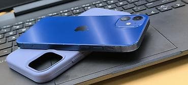 apple iphone 8: IPhone 12, Б/у, 64 ГБ, Синий, Чехол, 81 % — 10