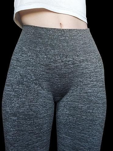 легинсы: Бесшовные женские леггинсы для спорта и повседневной носки. - Высокая — 6